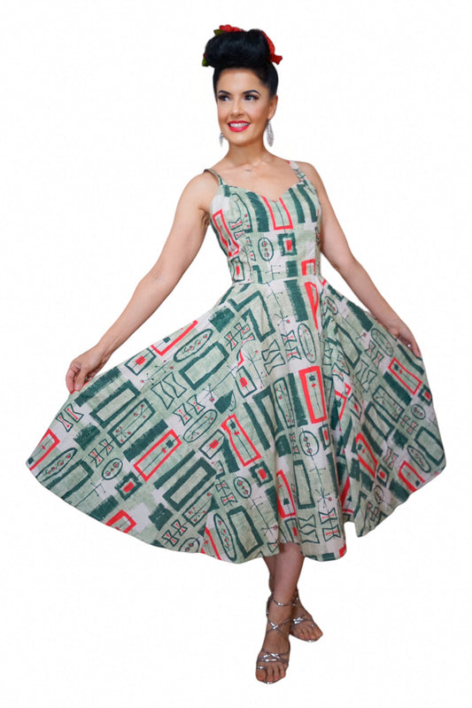 Gail Dress in Atomic Print
