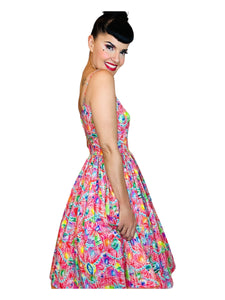 Gwen Dress in City Sidewalks Print