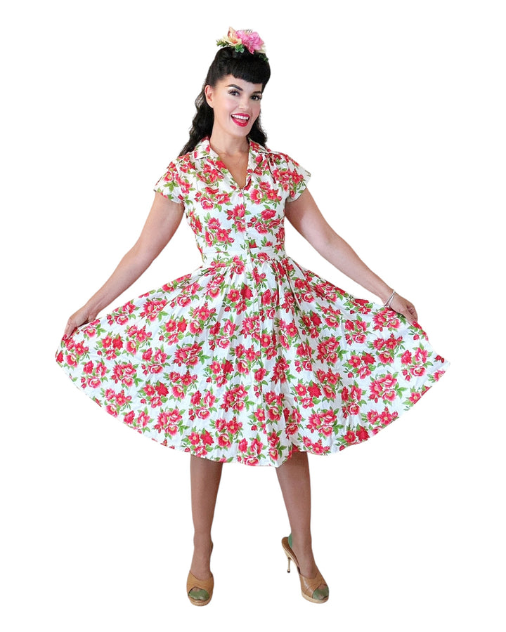 Joni Dress in Pink Floral