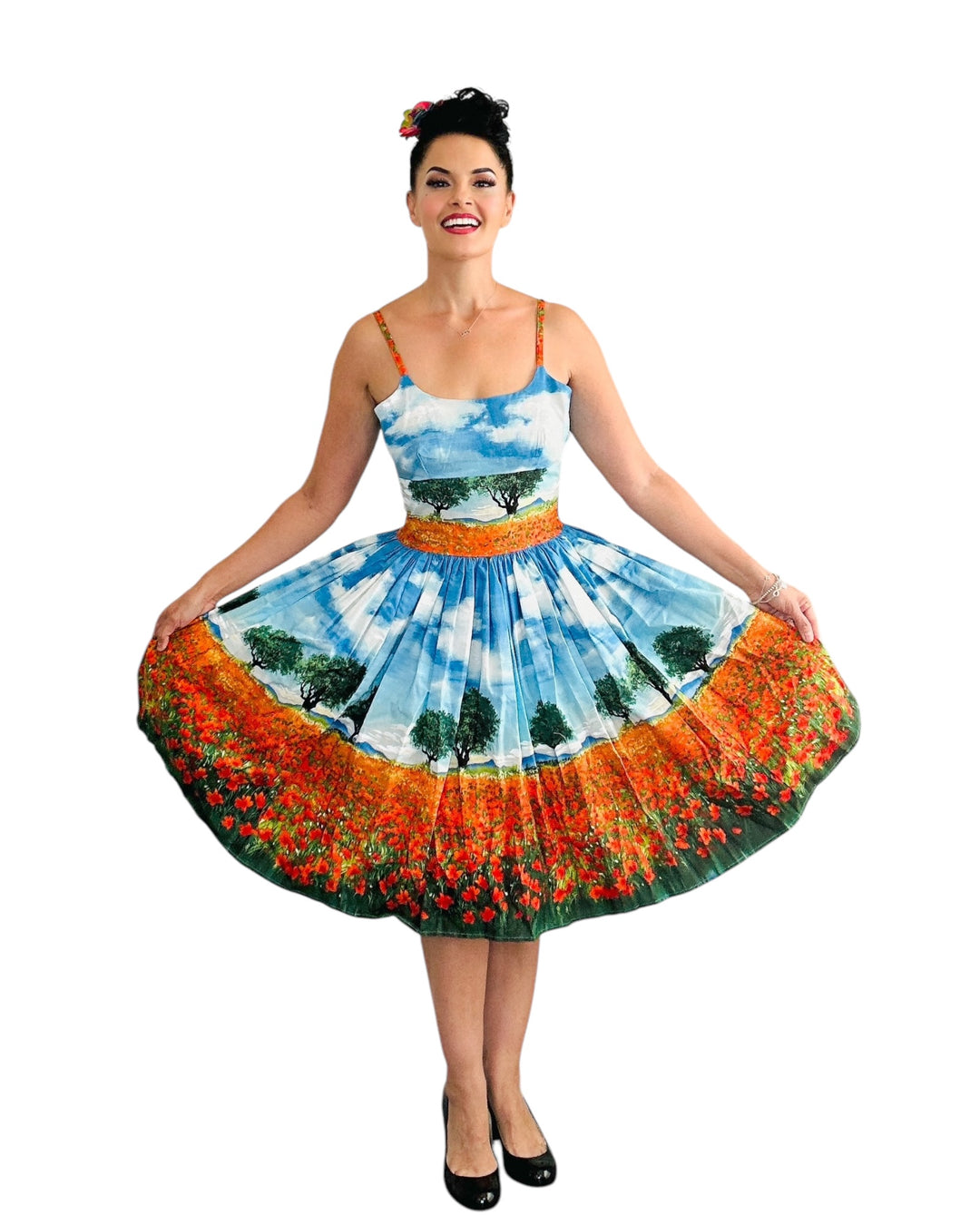 Gwen Dress in Poppy Field