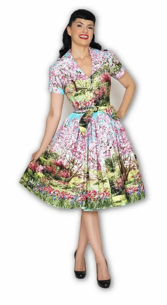 Lauren Cherry Tree Lane Dress XS Bernie Dexter