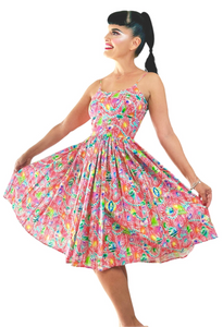 Gwen Dress in City Sidewalks Print