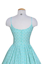 Gwen Dress in Pastel Retro Green