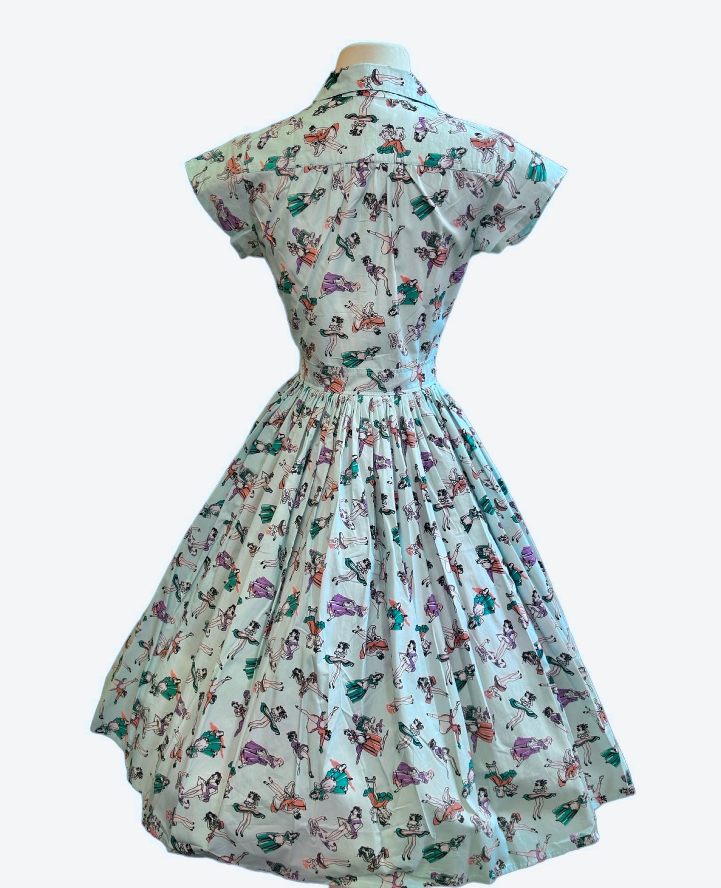 Joni Dress in Pin Up Girl Print