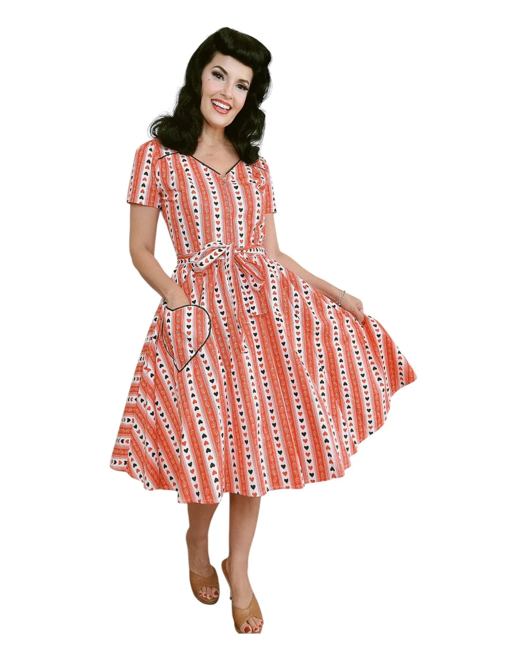 Sabrina Dress in Queen of Hearts