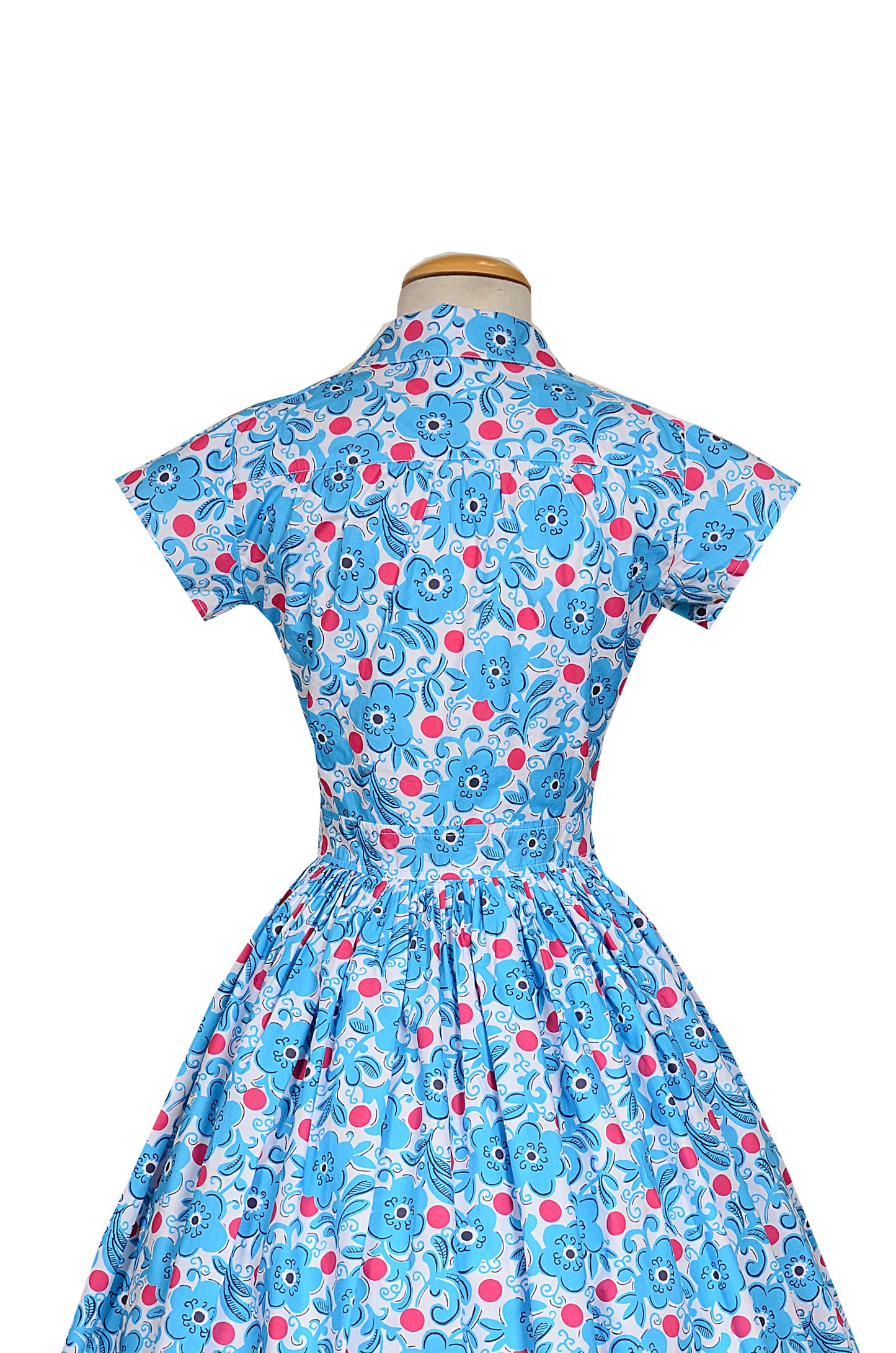 Joni Dress in Red Dot Floral