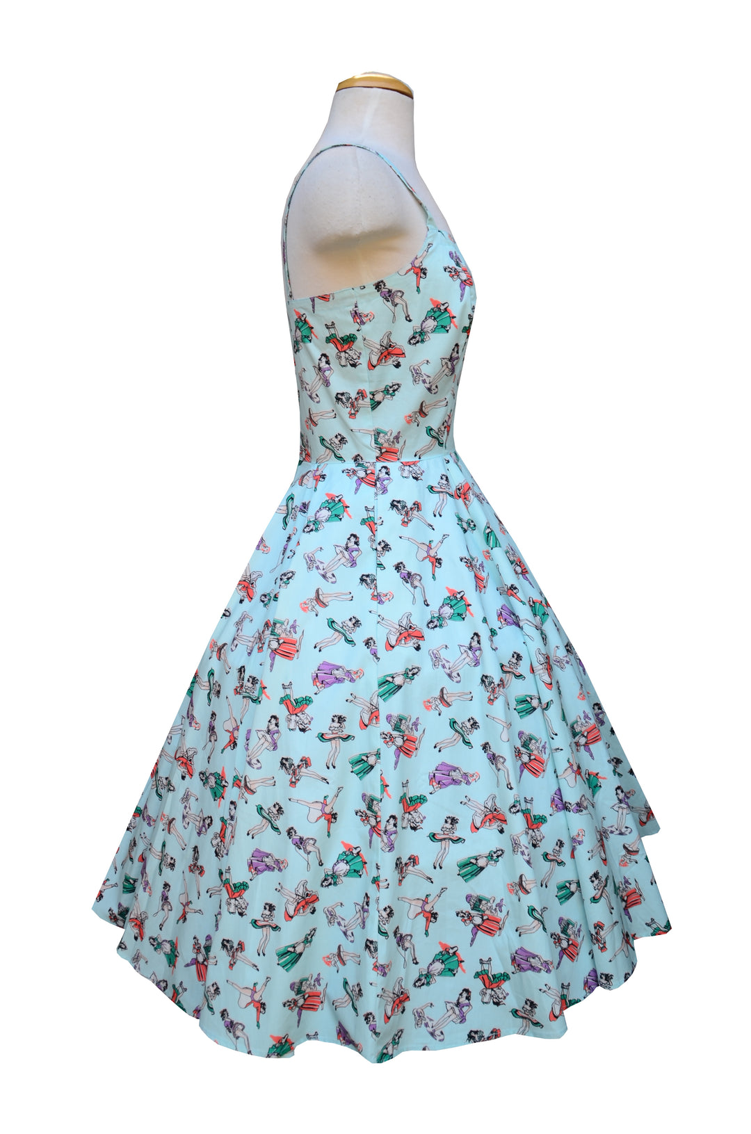 Gail Dress in Pin Up Girl Print