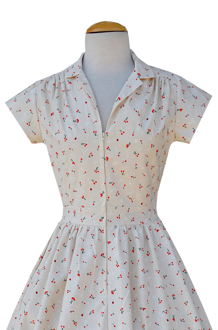 Joni Dress in Ladybug & Cherries