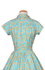 Joni Dress in Golden Poppy Print