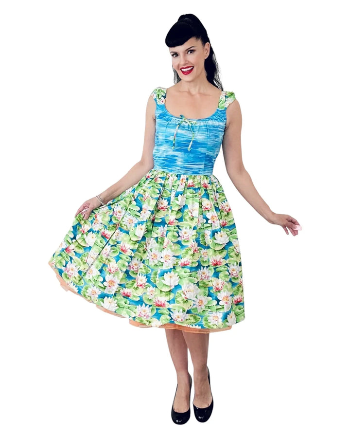 Michelle Dress Lily Pad print Bernie Dexter