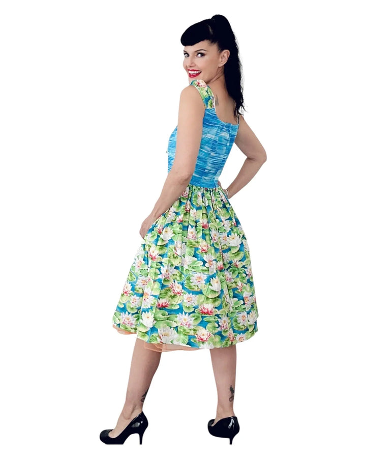 Michelle Dress Lily Pad print Bernie Dexter