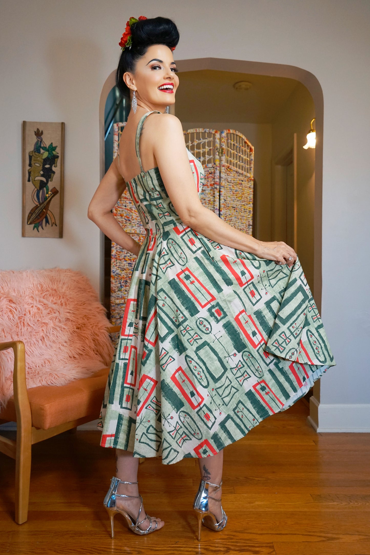 Gail Dress in Atomic Print