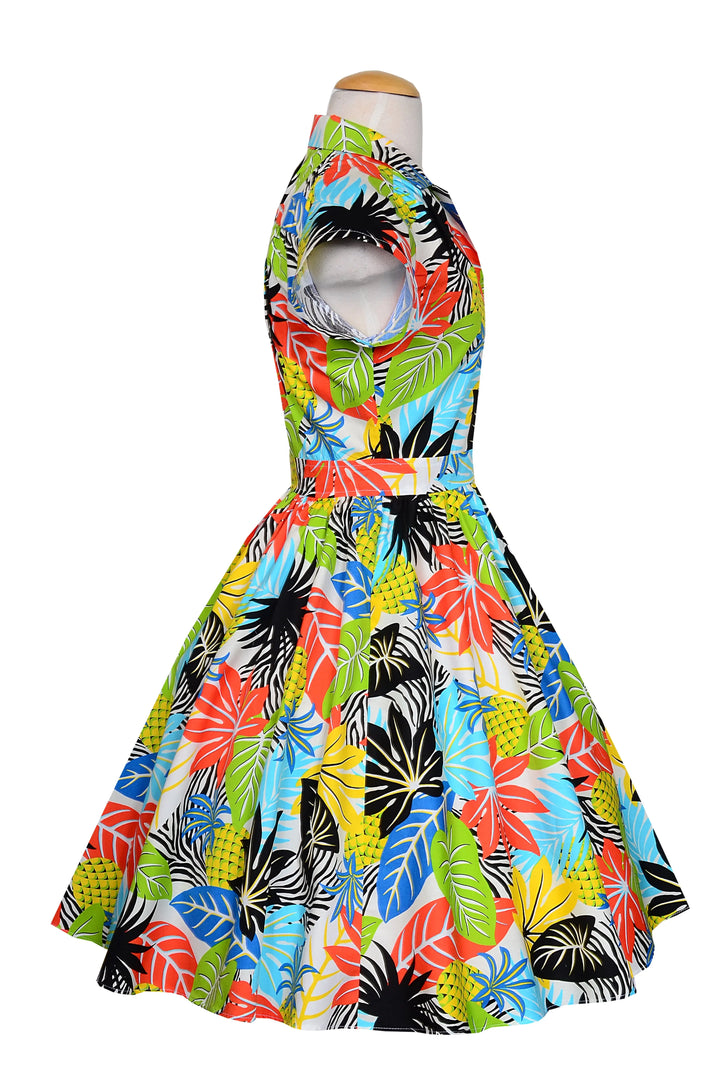 Bernie Dexter Joni Dress in Tropical Hawaiian Print