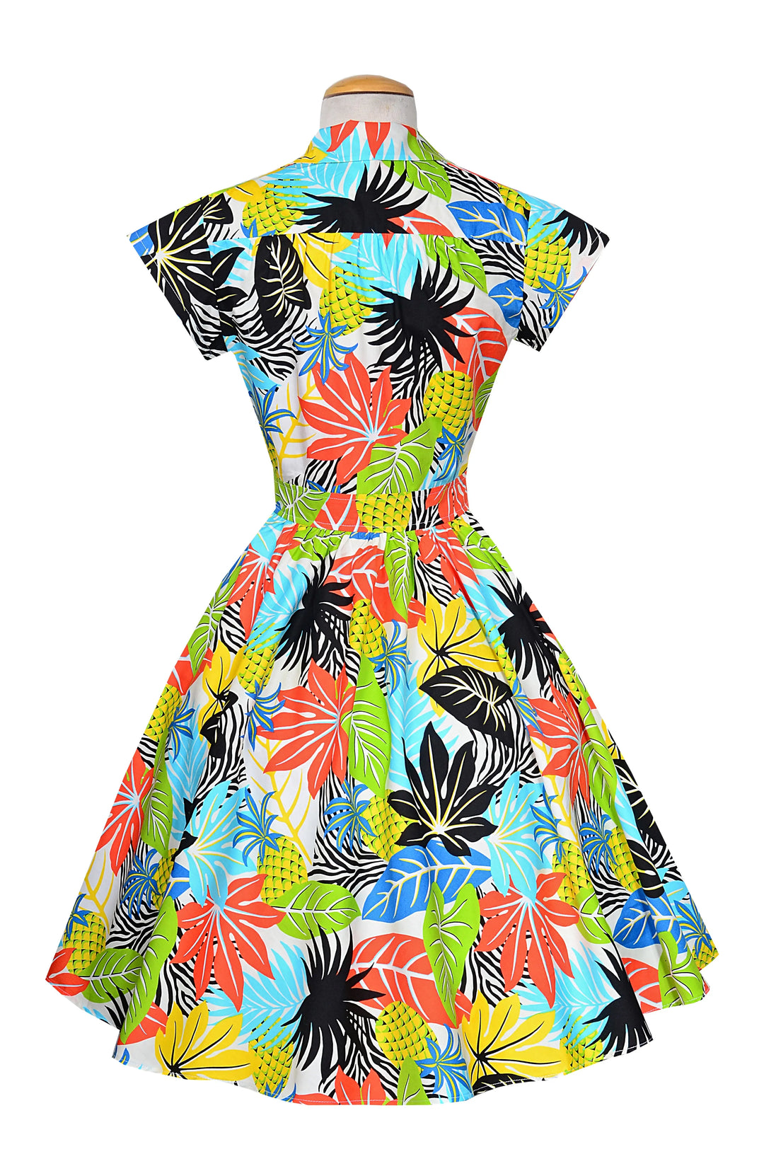 Bernie Dexter Joni Dress in Tropical Hawaiian Print