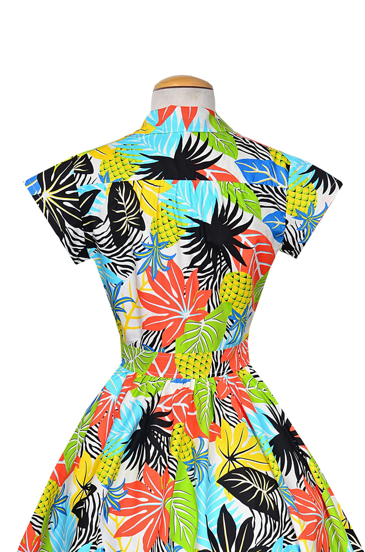 Bernie Dexter Joni Dress in Tropical Hawaiian Print