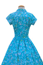 Joni Dress in Turquoise Retro