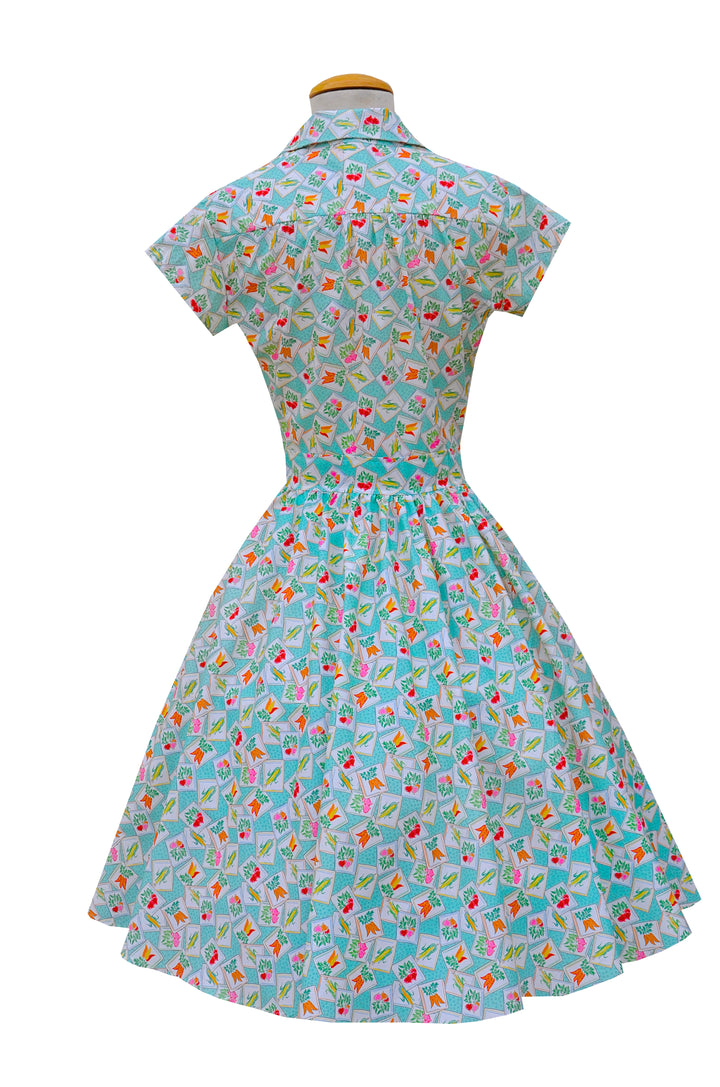 Joni Dress in Veggie Patch Print